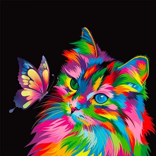 Elftoyer - Colorful Cats and Butterflies