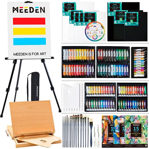 MEEDEN 148-Piece Deluxe Artist Painting Set