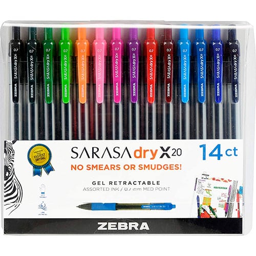 Zebra Sarasa Gel Pens